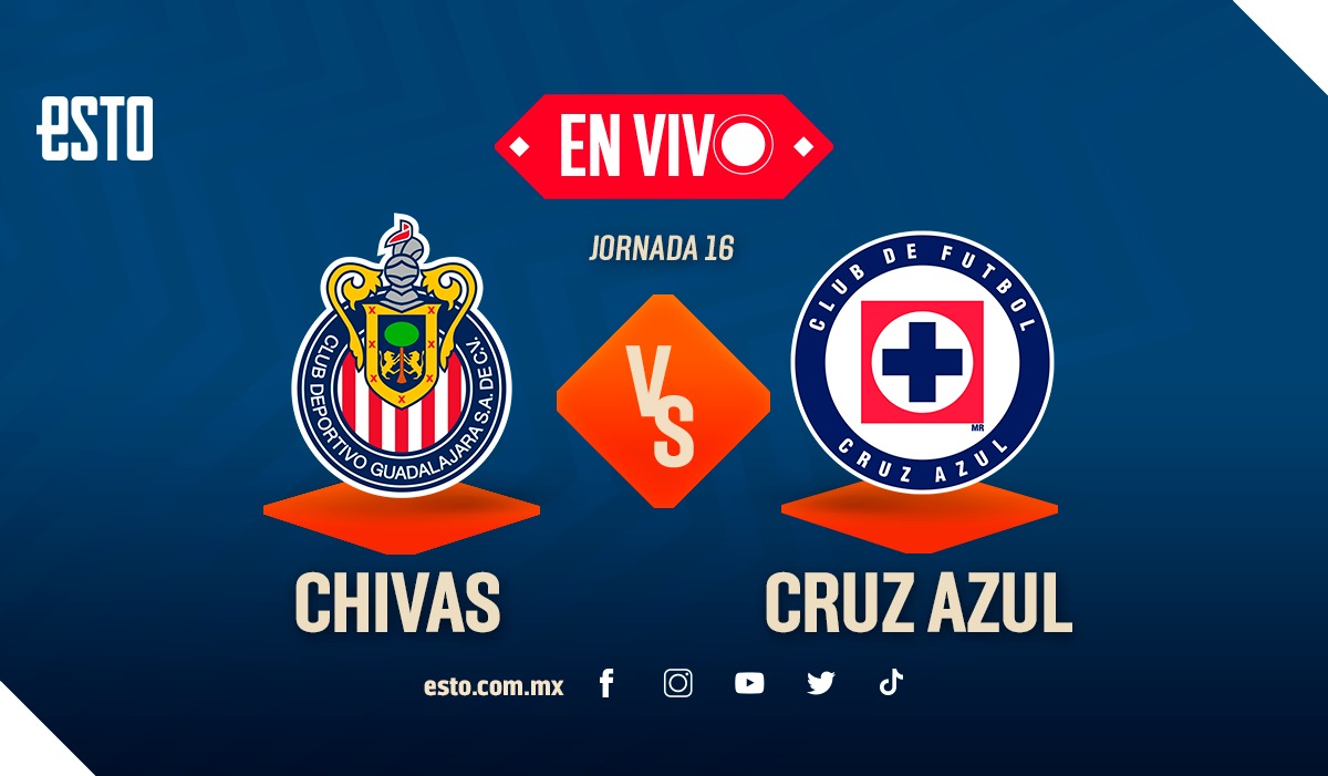 Chivas vs Cruz Azul EN VIVO jornada 16, Clausura 2023 Liga MX ESTO en línea