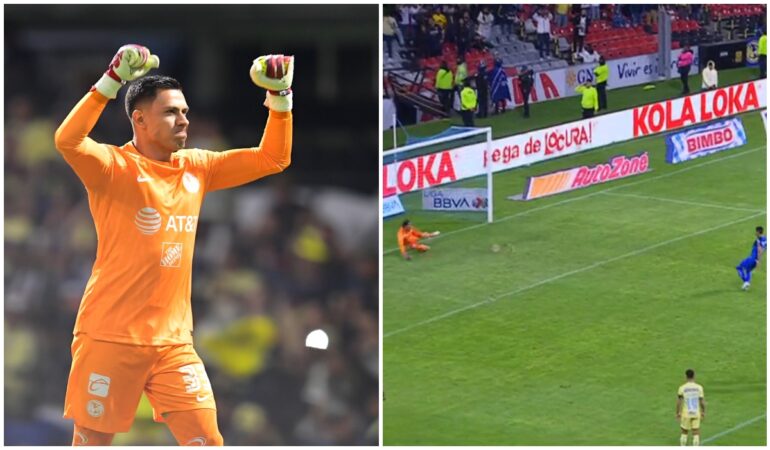 ¡Héroe! Luis Malagón se mandó un atajadón en el penaltí de Joao Rojas. | Foto: MEXSPORT