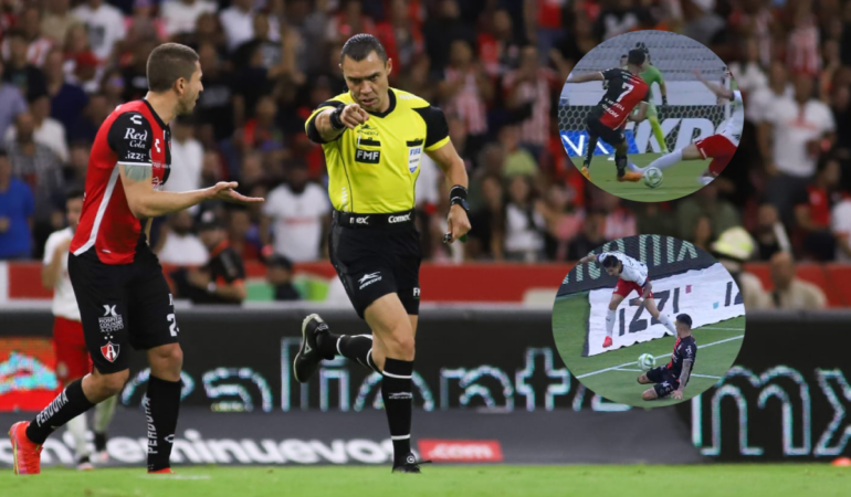El arbitraje de Ortiz fue polémico en el clásico tapatío. FOTO: DAVID TAMAYO