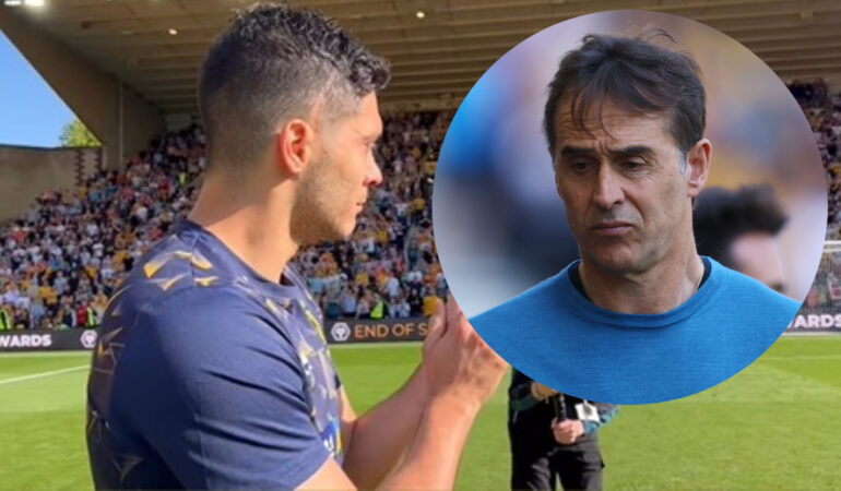 Julen Lopetegui se arrepintió de no usar a Raúl Jiménez. FOTO: Especial / Reuters