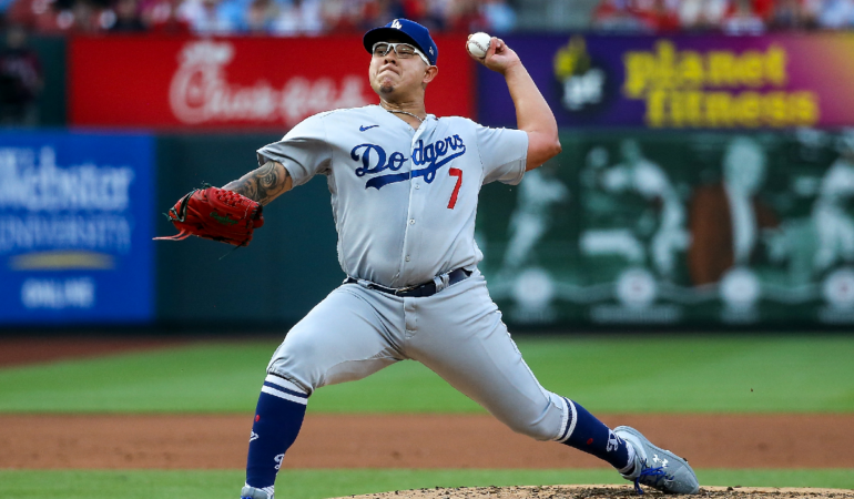Julio Urías esta irreconocible y no han ganado . Foto: AFP