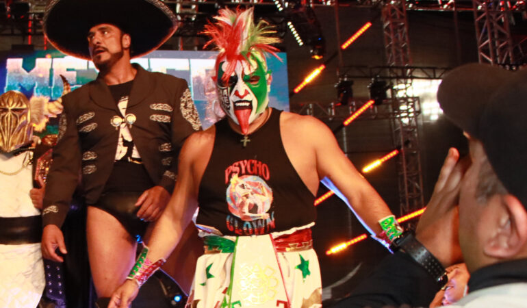 Psycho Clown cree en los jóvenes talentos. FOTO: @luchalibreaaa