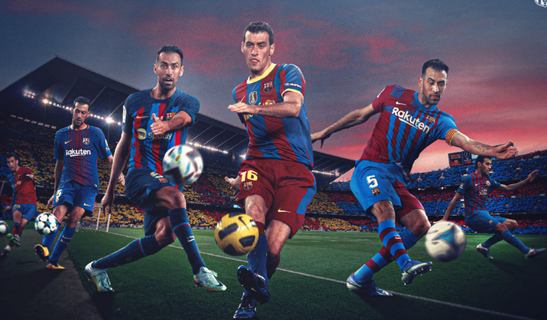 Sergio Busquets se convirtió en un elemento histórico / Foto: @FCBarcelona