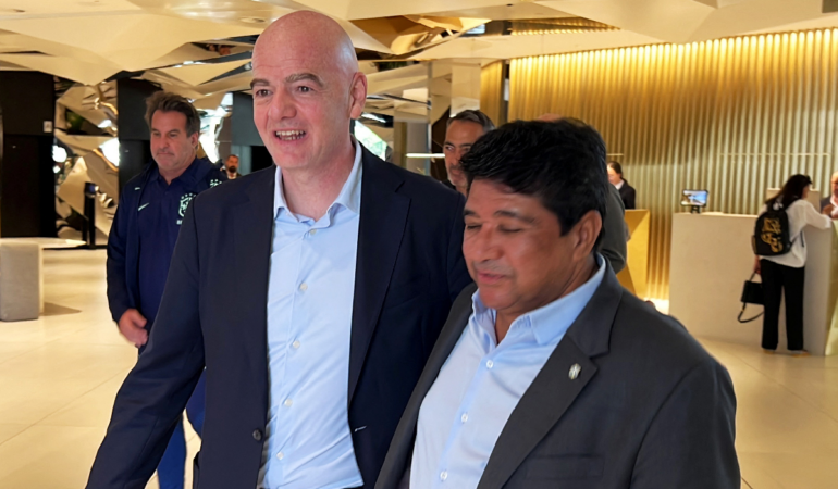 Gianni Infantino habló con el presidente de la CBF / Foto: Reuters