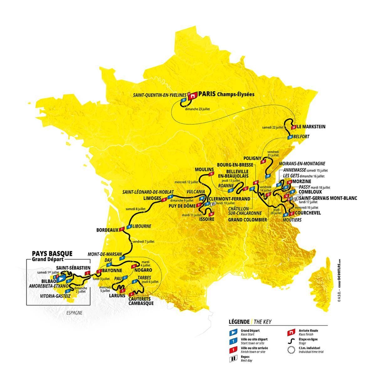 Tour de Francia 2023 Ruta, etapas, fechas, equipos y todo lo que debes