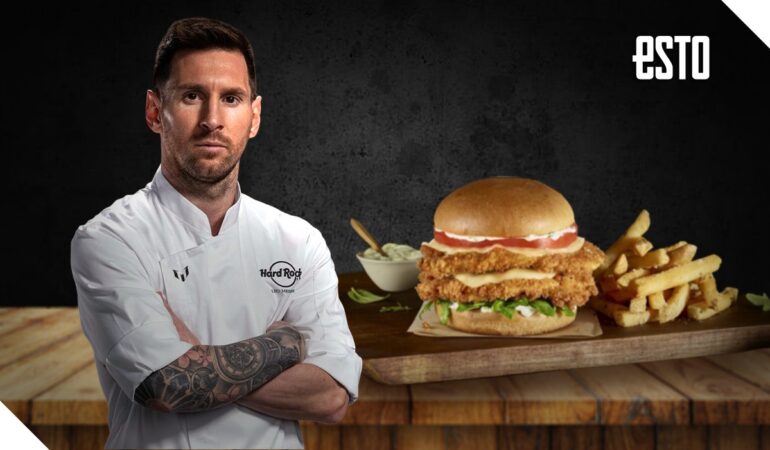 Hard Rock sacó a la venta un sandwich con el nombre de Messi. FOTO: Cortesía Hard Rock International