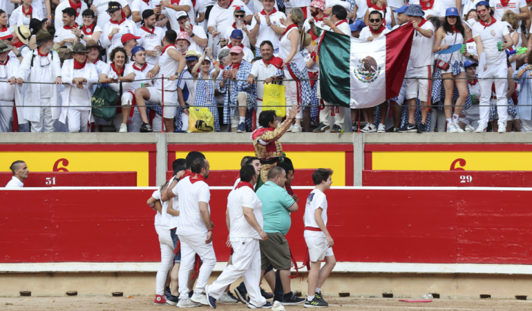 Isaac Fonseca triunfó en San Fermín. FOTO: AFP