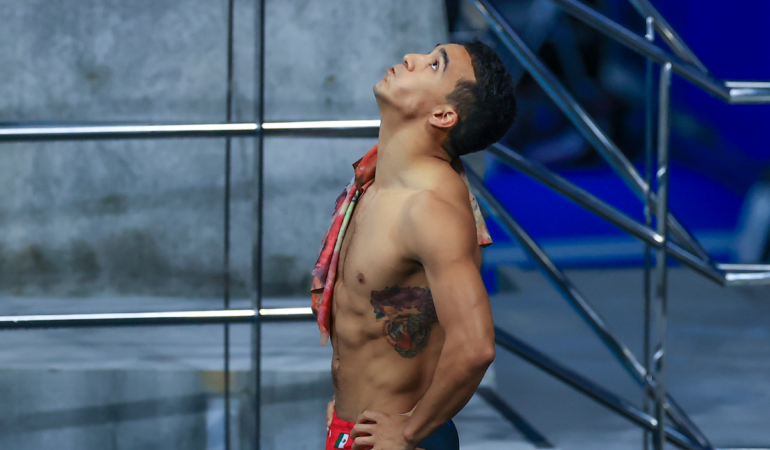 Juan Celaya avanzo a la final en el Mundial de Natación. Foto: Mexsport