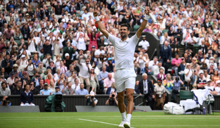 Novak Djokovic sigue avanzando en Wimbledon 2023. FOTO: AFP
