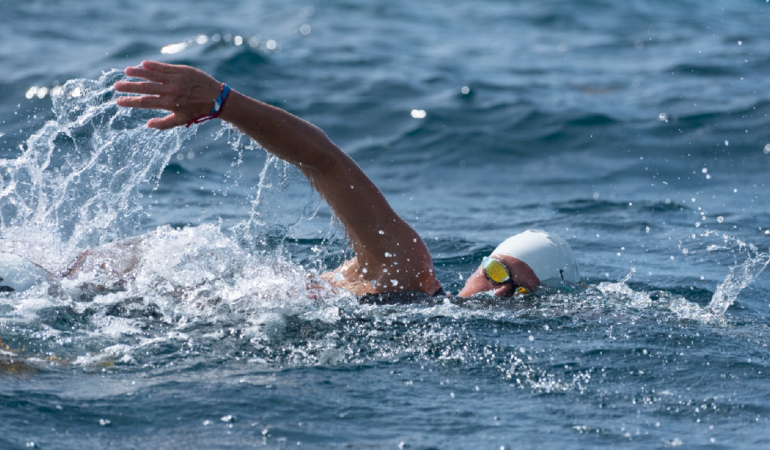 Patricia Guerra rompió un récord historico en aguas abiertas / Foto: Cortesía