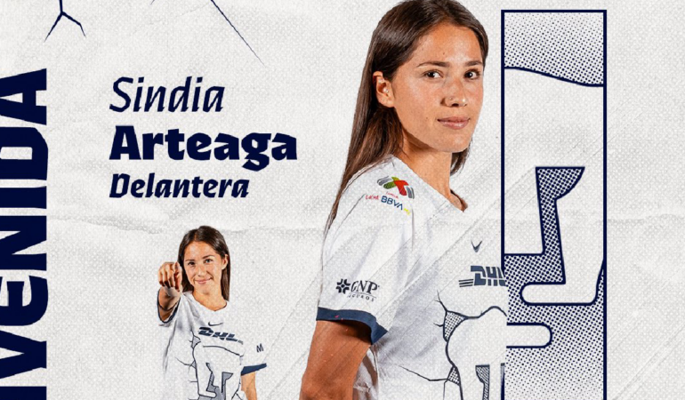 Sindia Arteaga llegó desde California para reforzar al Pumas Femenil _ Foto_ PumasMXfemenil