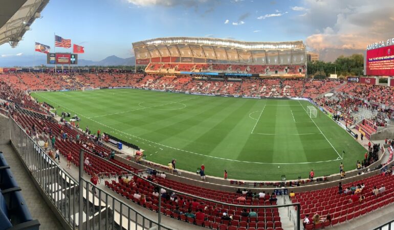 El León vs Real Salt Lake tuvo que posponerse por tormenta eléctrica / Foto: @AmericaFirstFLD
