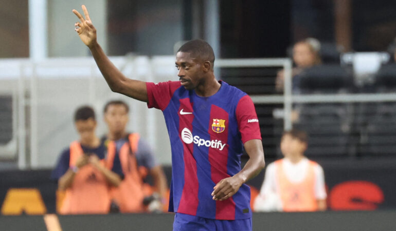 Dembélé, listo para dejar al Barcelona por el PSG. FOTO: Reuters