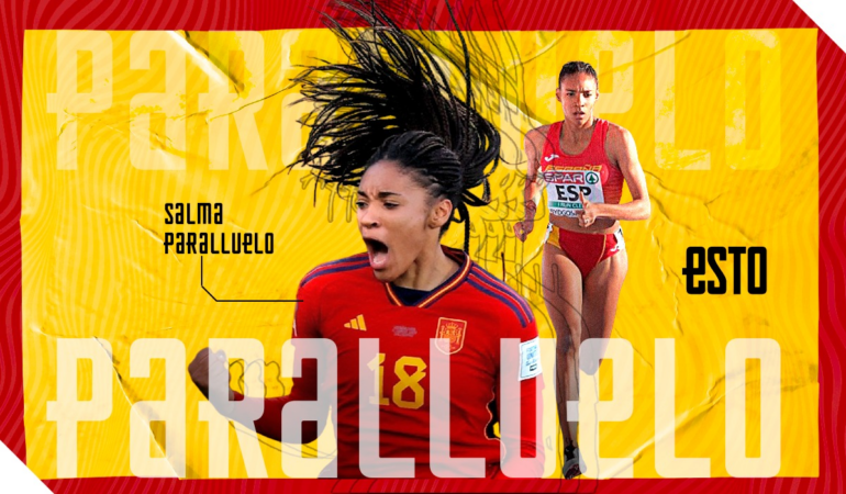 La española fue campeona de España en atletismo. Arte: Noé Gómez