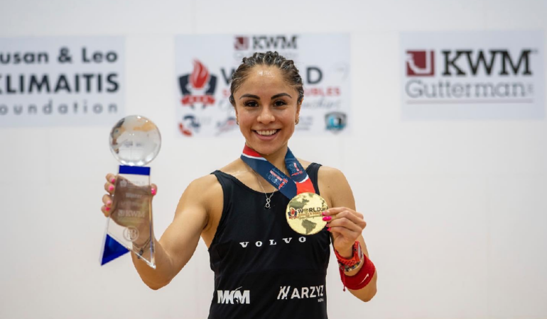 Paola Longoria sigue imbatible en el ráquetbol. Foto: Cortesía LPRT