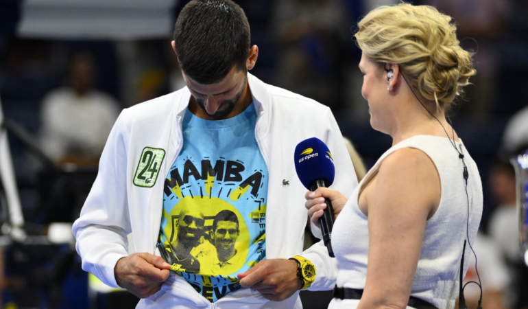 Djokovic fue muy amigo de Kobe Bryant. FOTO: AFP