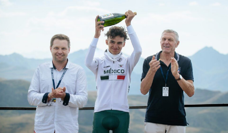 Isaac del Toro tiene un gran futuro por delante en el ciclismo / Foto: Cortesía NETA