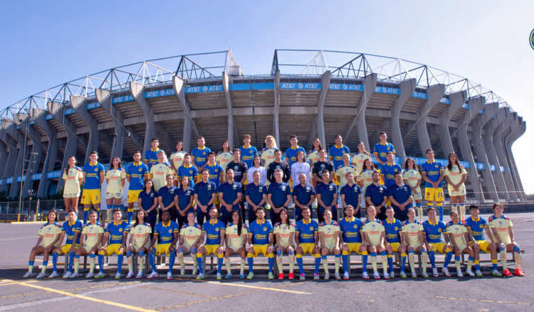 La foto oficial del América fue en el Azteca. FOTO: CORTESÍA AMÉRICA