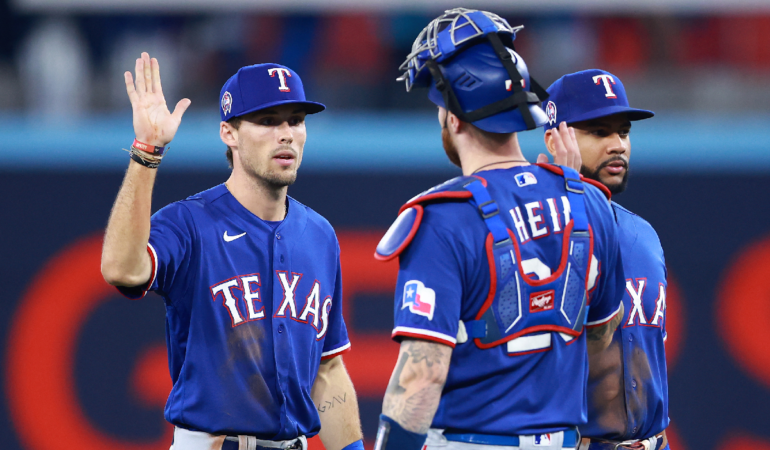 Texas Rangers vencieron a Toronto Blue Jays. Foto: AFP