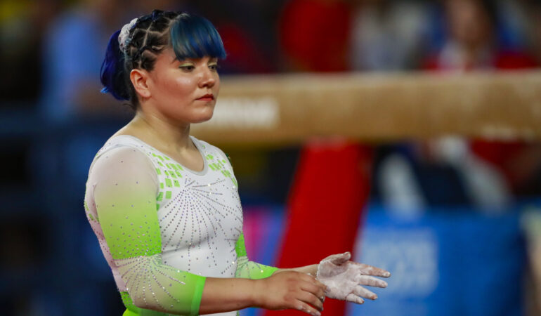 Alexa Moreno salió lesionada del campeonato mundial de gimnasia. FOTO: Mexsport