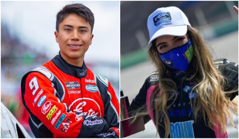 Regina Sirvent y Eloy López son los mexicanos en la NASCAR / Foto: Cortesía Eloy López y Regina Sirvent