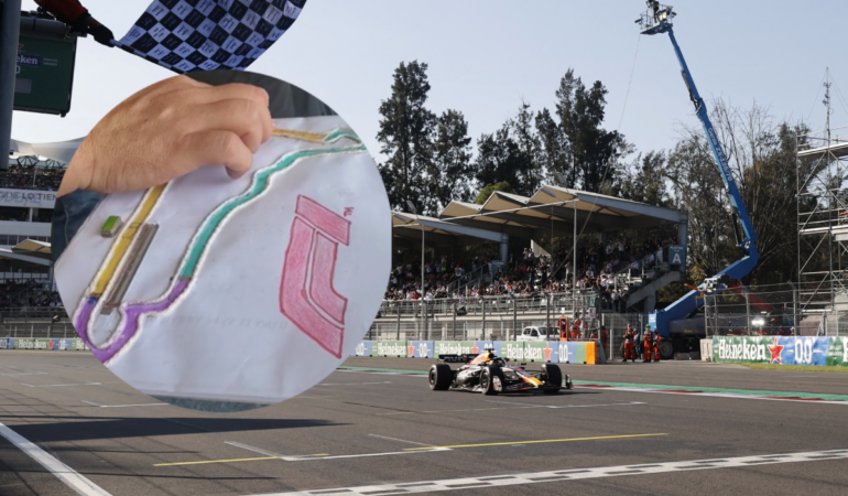 Un señor ciego se viralizó al seguir el GP de México con sus dedos / Foto: Reuters