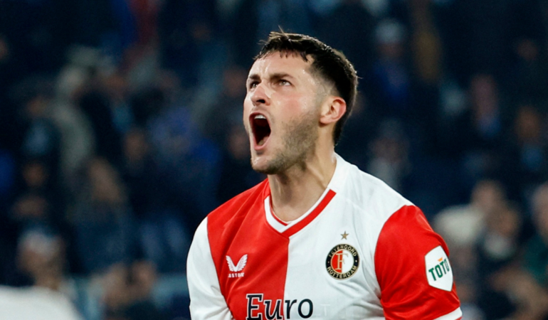 Cuatro partidos llevaba Giménez sin marcar con el Feyenoord Foto_Reuters