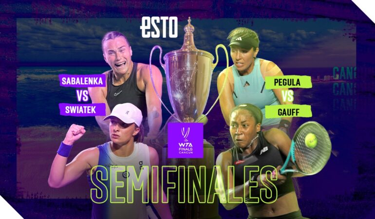 Semifinales WTA Finals Cancún: ¿A qué hora juegan Sabalenka, Swiatek, Pegula y Gauff?