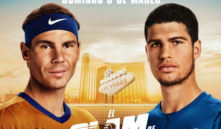 Alcaraz y Nadal se enfrentarán en Las Vegas / Foto: TW Netflix LAT