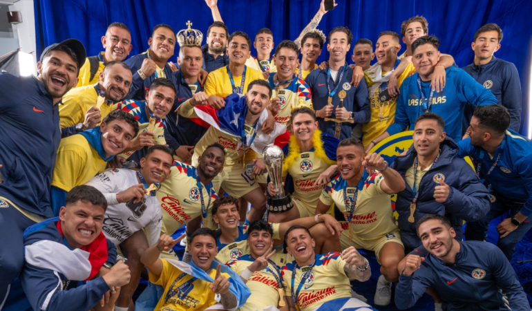 América solamente festejó en una fiesta privada en el Nido / Foto: Mexsport
