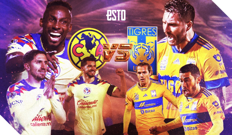 La final del Apertura 2023 será entre América y Tigres / Arte: Abril Hernández