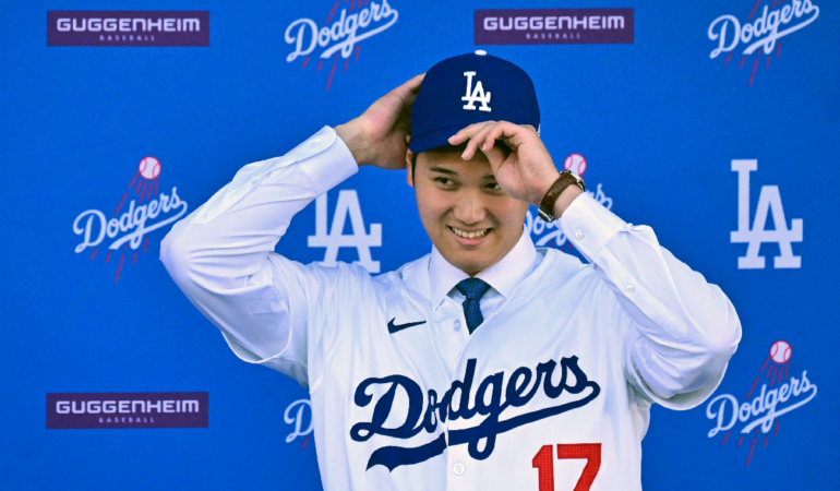 Ohtani es el bombazo del deporte gracias a la venta de artículos y su alto sueldo / Foto: AFP