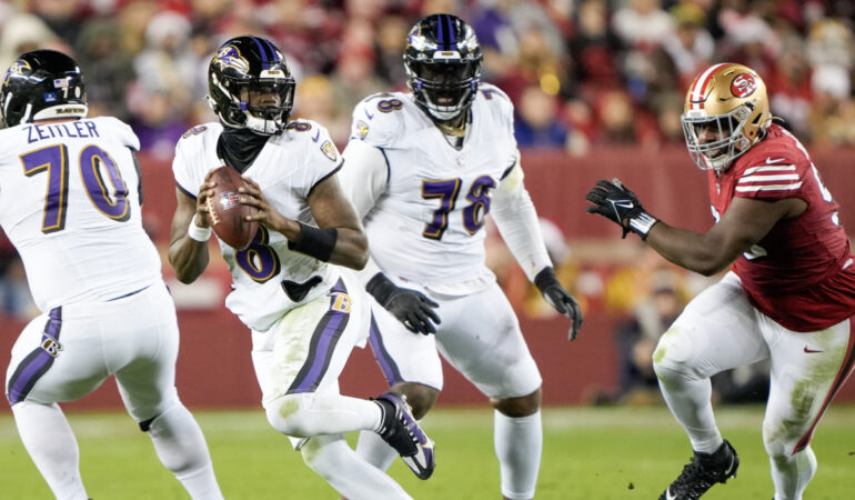 Ravens derrotaron a los 49ers. FOTO: AFP