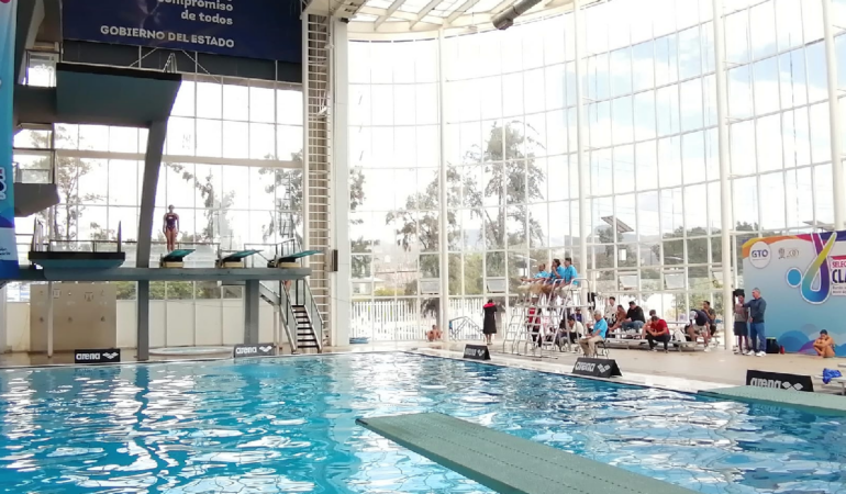 Selectivo de Clavados rumbo al Mundial de Doha. Foto:@CODE Guanajuato