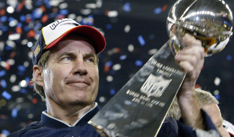 Bill Belichick ganó seis títulos de Super Bowl Foto_AFP