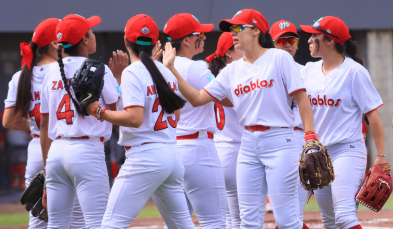 Diablos Rojos Femenil venció a Águilas de Veracruz / Foto: Oswaldo Figueroa