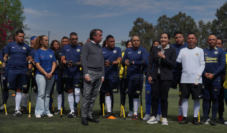 El Club América como parte de su “Programa de Responsabilidad Social Nuestras Alas”. Foto: Sarahi Melecio