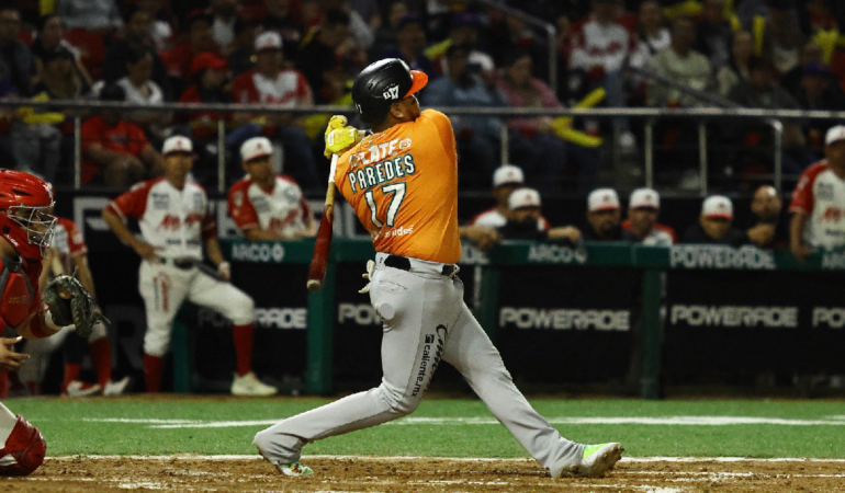 Isaac Paredes se bajo de la Serie del Caribe. Foto: Cortesía