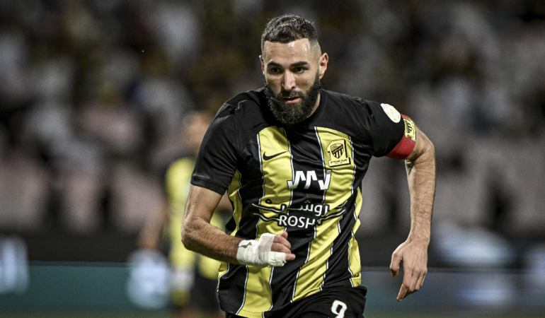 Karim Benzema se convirtió en uno de los fichajes estrellas de la liga del Al Ittihad / Foto: Reuters