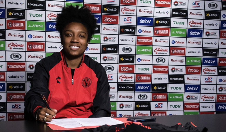 Marta Cox ha marcado 12 goles en la Liga MX Femenil Foto_@XolosFemenil