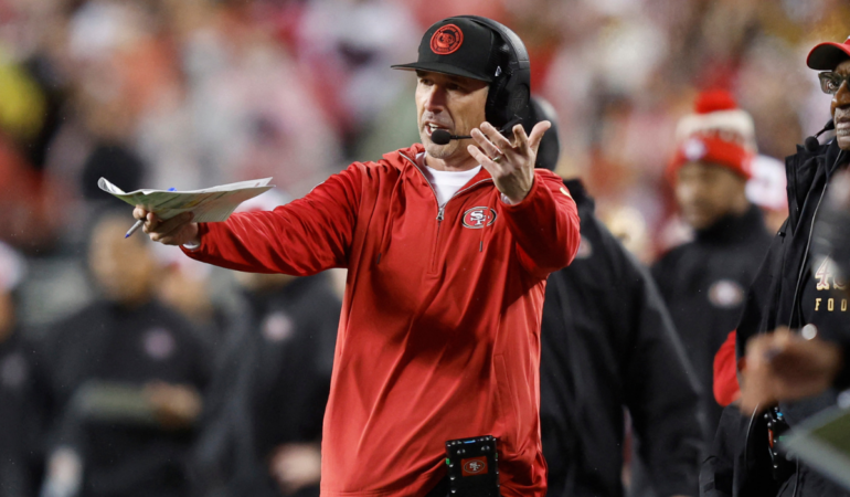 Shanahan aún no ha podido llevar a los 49ers a ganar el Super Bowl Foto_AFP