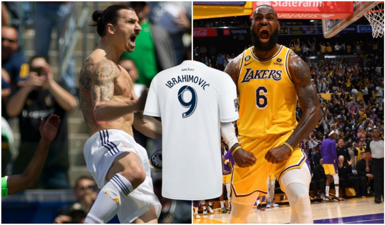 Zlatan le devolvió un jersey firmado a LeBron James / Foto: Mexsport