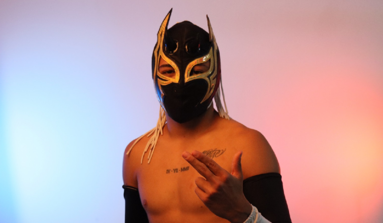 Golden Power es uno de los luchadores que busca trascender en el deporte mexicano / Foto: Oswaldo Figueroa