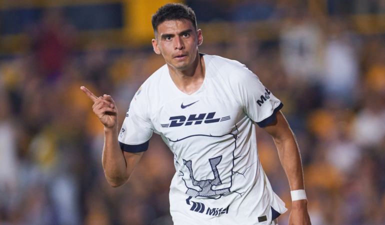 Guillermo Martínez ya anotó con Pumas. FOTO: MEXSPORT