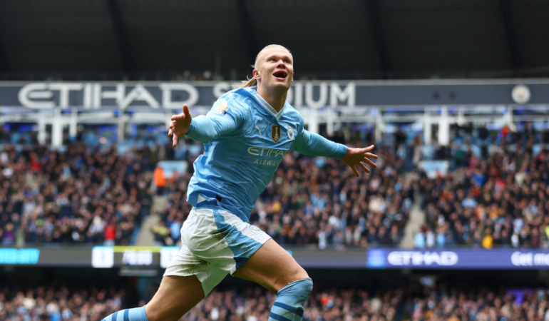 Haaland ha marcado 16 goles y ha entregado cinco asitencias en 18 partidos de la presente Premier League Foto_Reuters