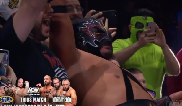 Hechicero se ganó a los aficionados de AEW con su mano a mano ante Bryan Danielson / Foto: AEW
