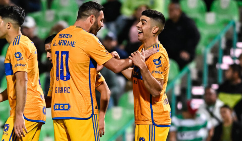 Juan Brunetta hizo doblete en la victoria de Tigres. FOTO: Mexsport