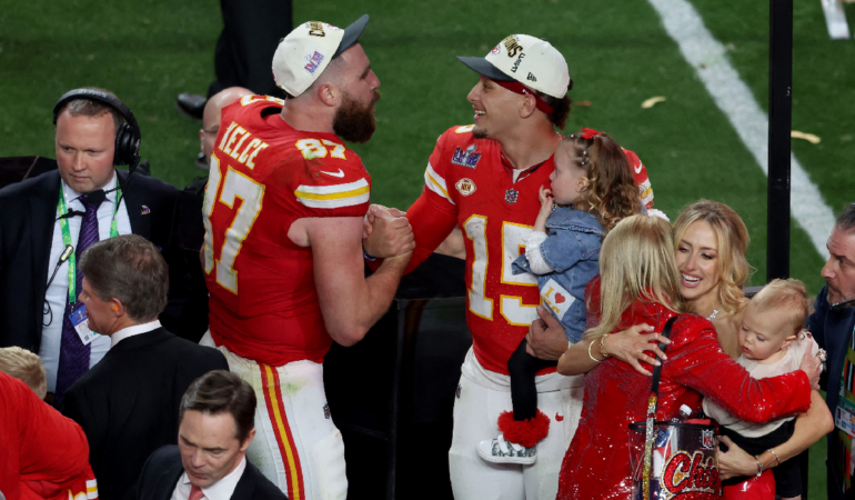 Kansas City Chiefs volvió a ganar el titulo del Super Bowl LVIII. Foto: AFP