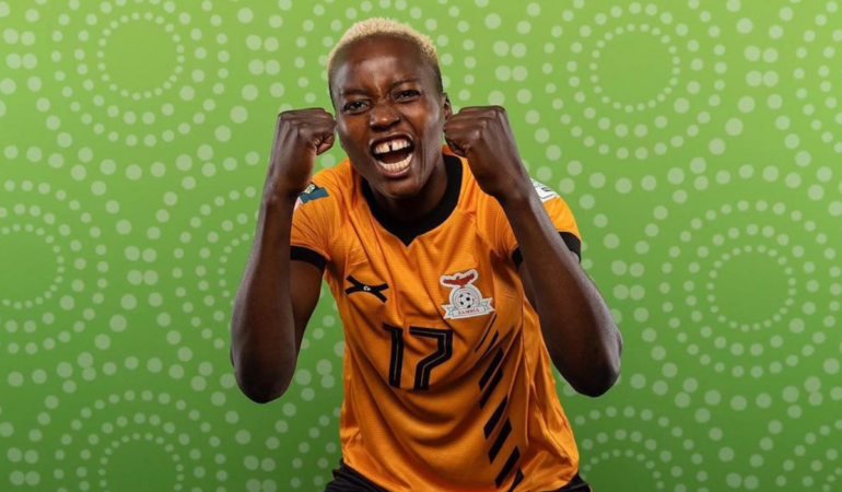 La zambiana hizo historia a sus cortos 23 años de edad / Foto: @fazfootball