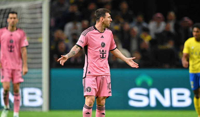 Lionel Messi no pudo evitar la goleada para el Inter Miami / Foto: Reuters